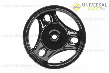 Диск колісний задній Suzuki AD100 (сталевий) чорний. Китай (Запчастини до японського скутера / UM3312-V74)