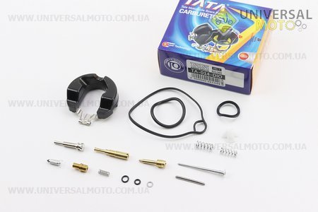 Ремонтний комплект карбюратора Honda AF34 / 35, 17 деталей + поплавок. TATA (Запчастини до японського скутера / UM3313-V49)