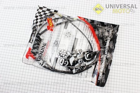 Трос газу Yamaha JOG (наконечник з внутрішнім різьбою), 161см. TMMP (Запчастини до японського скутера / UM3313-V93)