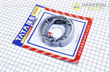 Гальмівні колодки барабанні Honda DIO 50 (пружини під кутом), D=90мм. TATA (Запчастини до японського скутера / UM3314-V04)