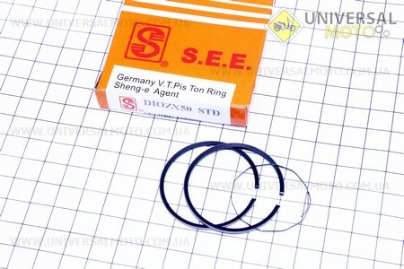 Кільця поршневі Honda DIO ZX50 40мм STD жовта коробка (замки верхні). SEE (Запчастини до японського скутера / UM3314-V09)