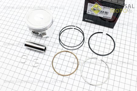 Поршень, кольца, палец к-кт Suzuki VECSTAR AN125 52мм +0,75 (палец 14мм) 