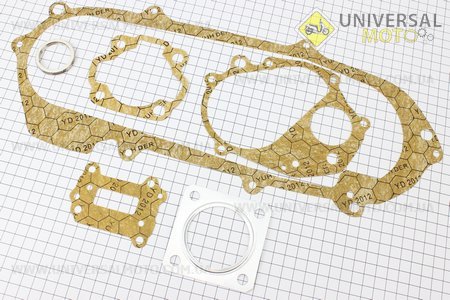 Прокладки двигуна Suzuki AD100см.куб.-52,5мм, комплект 6 деталей, Тайвань. MSU (Запчастини до японського скутера / UM3316-V06)