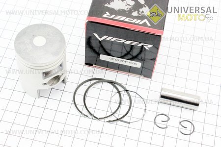 Поршень, кольца, палец комплект Honda DIO50 39мм + 0,25 (палец 12мм). Viper (Скутер Honda DIO \ UM3317-V02)
