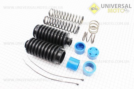 Гофра амортизаторов передних + пружины Honda DIO AF62/TODAY AF61 комплект 4 штуки. Китай (Скутер Honda DIO \ UM3317-V48)