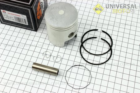 Поршневий комплект (поршень, кільця, палець) Suzuki AD100/110 52,5мм STD (палець 12мм). Scooter-M (Запчастини до японського скутера / UM3318-V64)