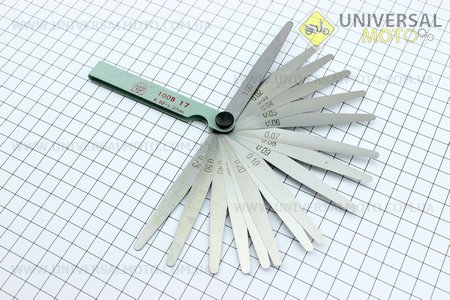 Щупи для регулювання зазорів клапанів 0,02-1,00мм, комплект. Китай (Мотоінструмент / UM3320-V20)