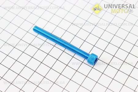 Болт алюминиевый под шестигранник M6 x 60 СИНИЙ
