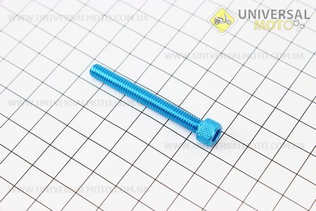 Болт алюминиевый под шестигранник M6 x 50 СИНИЙ