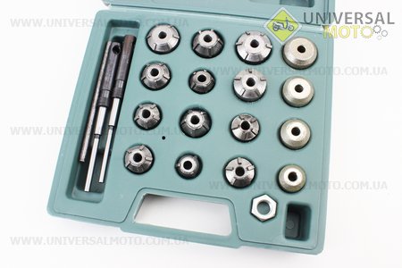 Набір шарошок для сідел клапанів GY6, CG, CB, JH комплект 16шт в пластиковому боксі. Китай (Мотоінструмент / UM3321-V34)