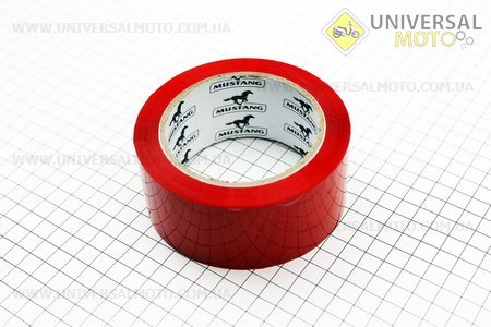 Скотч червоний (200м * 45мм * 40мкм) MUSTANG. Украина (Пакувальні матеріали / UM3340-V05)