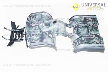 ATV 400 - Пластик на квадроцикл к-кт (11 деталей), КАМУФЛЯЖ