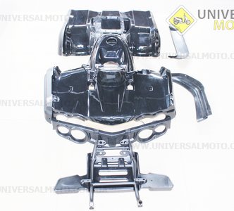 ATV 400 - Пластик на квадроцикл к-кт (11 деталей), ЧЕРНЫЙ