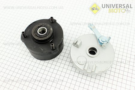 Барабан тормозной с колодками 84мм в сборе, левый  ATV 50/110