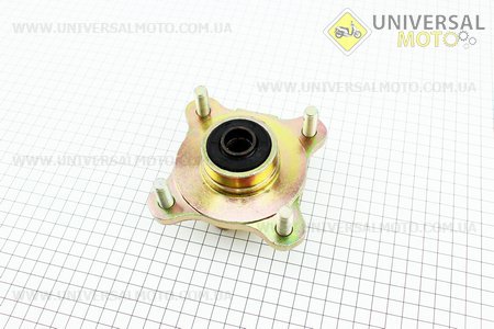 Ступица колеса переднего для оси 17мм на 4 болта с креплением диска тормозного