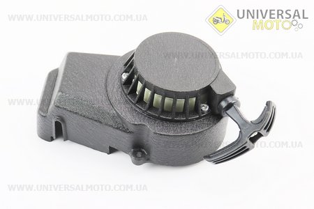 ATV дитячий - Кришка двигуна з ручним стартером в зборі (метал "чорний"), тип. 1. Китай (Запчастини на квадроцикли / UM3351-V52)