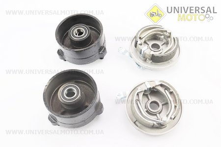 Барабан гальмівний з колодками 85мм в зборі, лівий, правий комплект ATV 50/110. Китай (Запчастини на квадроцикли / UM3351-V79)