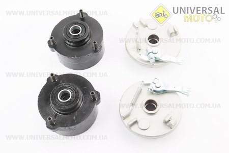 Барабан гальмівний з колодками 85мм в зборі, лівий, правий комплект ATV 50/110. Китай (Запчастини на квадроцикли / UM3351-V79)