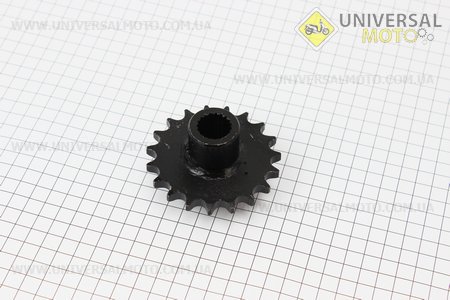 Звезда приводная задняя шлицевая 428-19T (втулка диаметром 20мм, длинной 48мм). Китай (Квадроцикл / UM3352-V28)