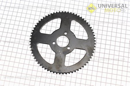 ATV дитячий - Зірка задня 25H-68T-d = 26; 3 отвори * 32,5мм. Китай (Запчастини на квадроцикли / UM3353-V00)