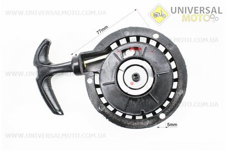 ATV дитячий - Кришка двигуна з ручним стартером в зборі (метал "чорний"), тип. 3. Китай (Запчастини на квадроцикли / UM3353-V13)