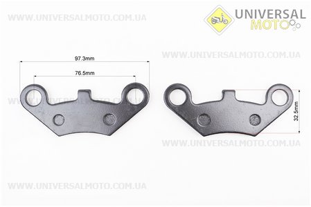 Гальмівні колодки (дискові) Goon 260 / CUV Carry 300 / Muddy 300 / LOF420, комплект 2шт. ZHENGHE (Запчастини на квадроцикли / UM3353-V86)