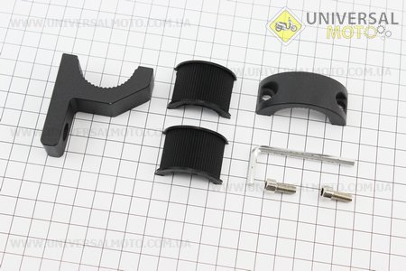 Кріплення на кермо для дзеркал D-11мм (з низьким виносом) ЧОРНИЙ. Китай (Різне / UM3353-V91)