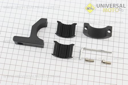 Кріплення на кермо для дзеркал D-11мм (з низьким виносом) ЧОРНИЙ. Китай (Різне / UM3353-V91)