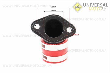Патрубок карбюратора 29/34мм поворотний. Китай (Запчастини на квадроцикли / UM3354-V59)