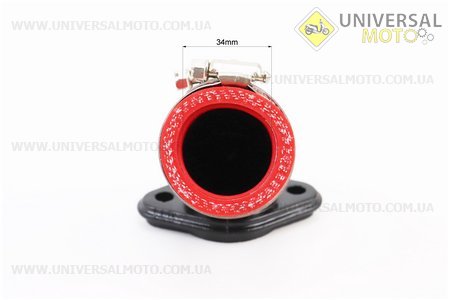 Патрубок карбюратора 29/34мм поворотний. Китай (Запчастини на квадроцикли / UM3354-V59)