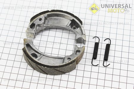 Тормозные колодки барабан Honda DIO 50 (пружины под углом), Китай. SEE (Скутер Honda DIO \ UM3360-V06)