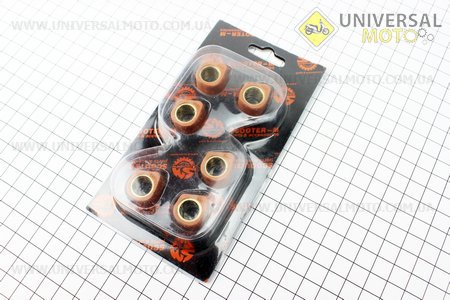 Ролики вариатора D-форма 6 штук, 16*13 - 7г, Тюнинг. Scooter-M (Японский скутер \ UM3360-V46)