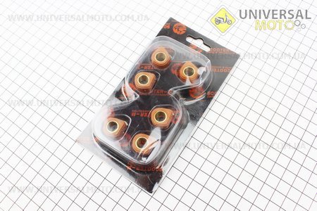 Ролики вариатора D-форма 6 штук, 15*12 - 6г, Тюнинг. Scooter-M (Японский скутер \ UM3360-V47)