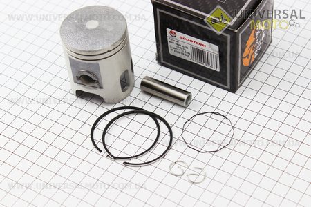 Поршневий комплект (поршень, кільця, палець) Yamaha AXIS-90 50мм +0,50 (палець 12мм). Scooter-M (Запчастини до японського скутера / UM3361-V24)