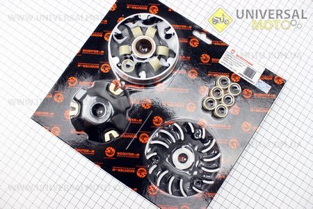 Вариатор передний к-кт Suzuki AD-90/100 с крыльчаткой, ТЮНИНГ к-кт (Тайвань)