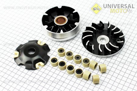 Вариатор передний к-кт Suzuki AD-90/100 с крыльчаткой, ТЮНИНГ к-кт (Тайвань)