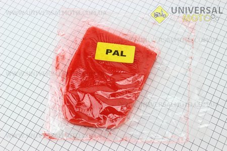 Фільтр-елемент повітряний (поролон) Honda AF17 PAL з просоченням, червоний. Украина (Запчастини до японського скутера / UM3362-V15)