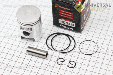 Поршень, кольца, палец комплект Honda DIO50 39мм + 0,50 (палец 12мм). Formula (Скутер Honda DIO \ UM3363-V17)