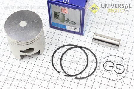 Поршневий комплект (поршень, кільця, палець) Suzuki AD110 52,5мм +0,25 (палець 14мм) синя коробка. SEE (Запчастини до японського скутера / UM3364-V64)