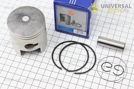 Поршень, кольца, палец к-кт Suzuki AD110 52,5мм +0,75 (палец 14мм), синяя коробка