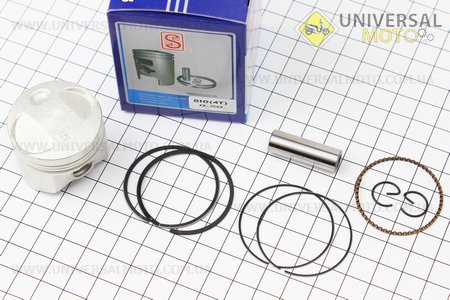 Поршневий комплект (поршень, кільця, палець) Honda DIO AF56 38мм +0,50 (палець 10мм) синя коробка. SEE (Запчастини до японського скутера / UM3364-V81)