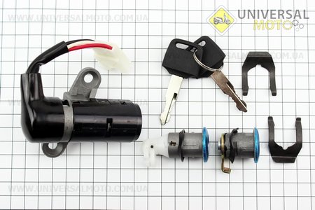 Замки комплект Honda ZX AF35 (3 контакта). TATA (Скутер Honda DIO \ UM3365-V29)