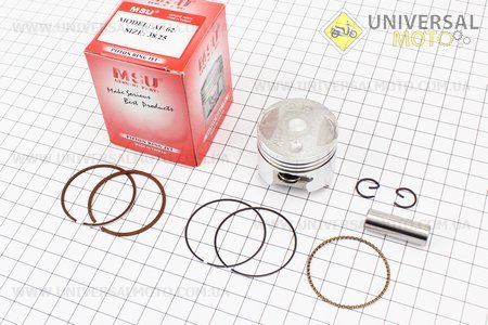 Поршневий комплект (поршень, кільця, палець) Honda DIO AF62 37,8мм +0,25 (палець 10мм) Тайвань. MSU (Запчастини до японського скутера / UM3365-V73)