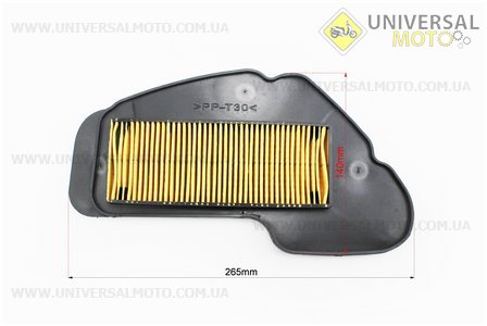 Фільтр-елемент повітряний (пластик) "картон" Yamaha SA-36J / 39J VINO SA26J. Китай (Запчастини до японського скутера / UM3367-V69)