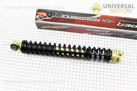 Амортизатор задній GY6 / Honda - 305мм * d40мм (втулка 10мм / вилка 8 мм), чорний. Viper (Запчастини до японського скутера / UM3367-V80)
