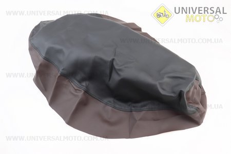 Чохол сидіння Honda LEAD AF20 (еластичний, міцний матеріал) чорний / коричневий. Украина (Запчастини до японського скутера / UM3367-V93)
