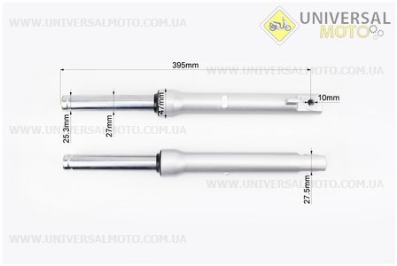 Амортизатор передний комплект 2 штуки Honda DIO (под бараб. торм.) качественные. Китай (Скутер Honda DIO \ UM3368-V79)