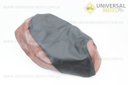 Чохол сидіння Honda DIO FIT (еластичний, міцний матеріал) чорний / коричневий. Украина (Запчастини до японського скутера / UM3369-V26)