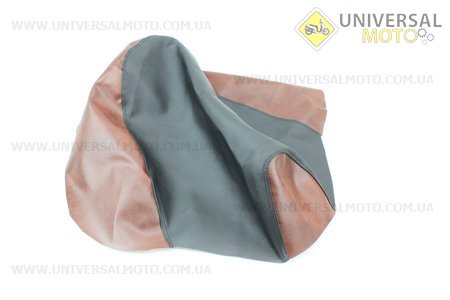 Чехол сидения Honda PAL AF-17 (эластичный, прочный материал) черный/коричневый. Украина (Скутер Honda Pal \ UM3369-V44)