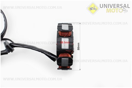 Статор магнето (генератора) Honda DIO AF34 / 35 (8 котушок роз'єм "мама 2 + 1"). B-cycle (Запчастини до японського скутера / UM3369-V93)